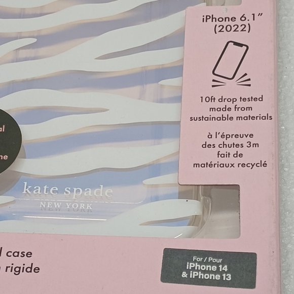 NIB Kate Spade phone case, 6.1” fits iPhone 13 or iphone 14 - Picture 3 of 4